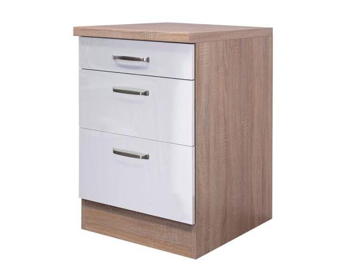 Küchen Unterschrank LUKE 60 cm Eiche/ weiß Küchen Unterschrank LUKE 60 cm Eiche/ weiß von porta
