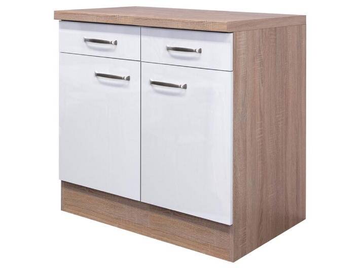 Küchen Unterschrank LUKE 80 cm Eiche/ weiß Küchen Unterschrank LUKE 80 cm Eiche/ weiß von porta