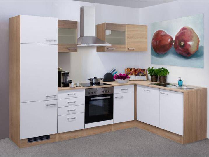 Küchenwinkel Jack Samoa Weiß / Eiche Sonoma Nachbildung ca. 280cm Küchenwinkel Jack Samoa Weiß / Eiche Sonoma Nachbildung ca. 280cm von porta