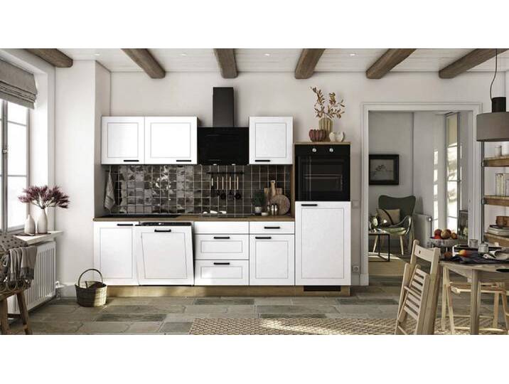 Küchenzeile Heidi Weiß Matt / Cosmopolitan Eiche 280 x 200 x... von porta