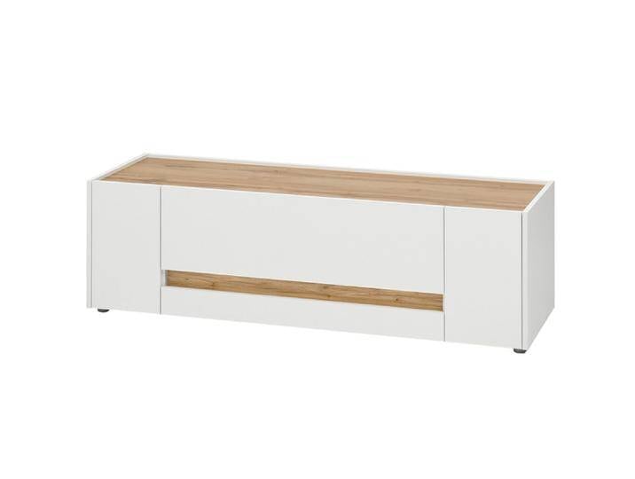 Lowboard CITY 140 x 42 cm weiß/braun von porta