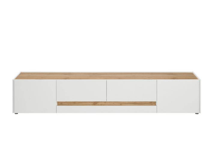 Lowboard CITY 223 x 42 cm weiß/braun von porta