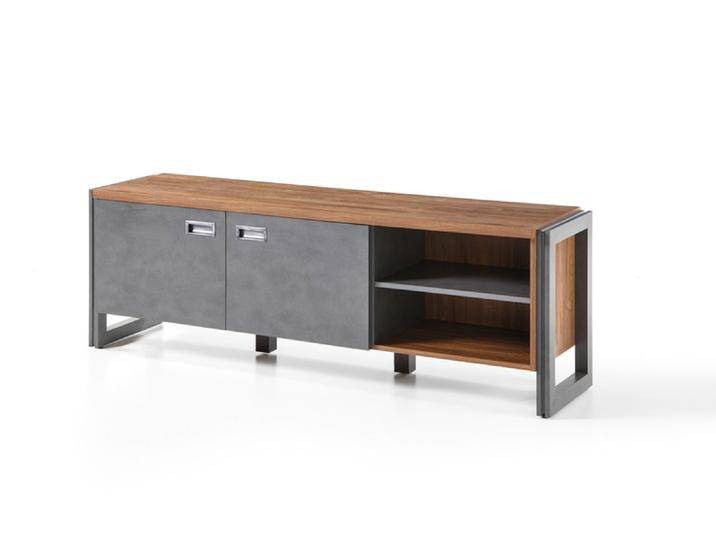 Lowboard DETROIT 156 x 53 cm braun/anthrazit von porta
