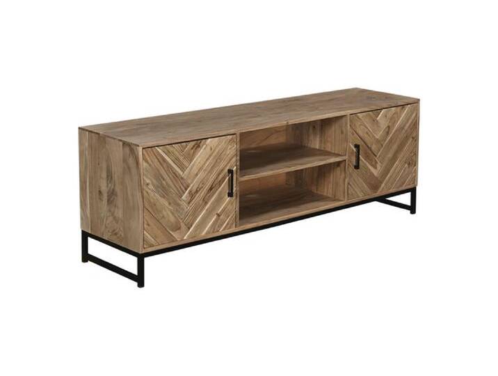 Lowboard LUANDA 160 x 55 cm Akazie Massivholz/schwarz Lowboard LUANDA 160 x 55 cm Akazie Massivholz/schwarz von porta