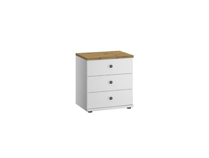Nachtkommode MARLOW weiß/ braun Nachtkommode MARLOW weiß/ braun von porta