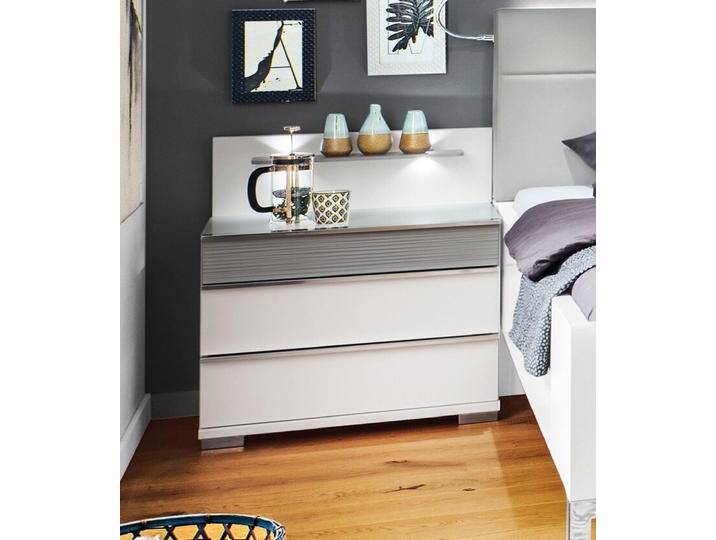 Nachttisch CASSANO 2er Set weiß/ grau Nachttisch CASSANO 2er Set weiß/ grau von porta