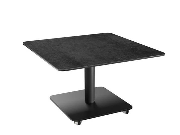 ORLANDO Couchtisch 80 x 80 x 50-70 cm Matt Grau/Schwarz von porta