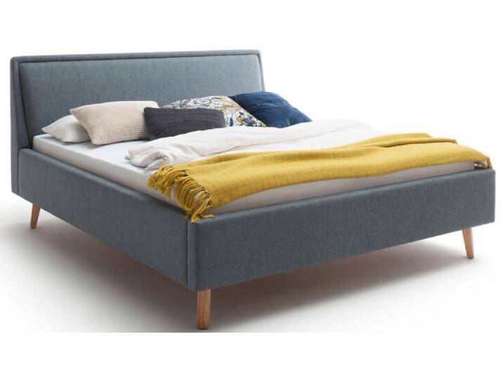 Polsterbett FRIEDA IIL 140 x 200 cm oceanblau von porta