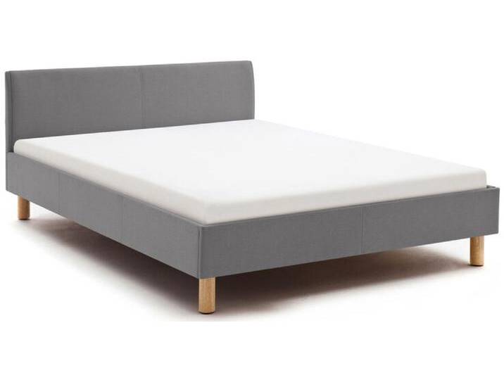 Polsterbett LENA 140 x 200 cm hellgrau von porta