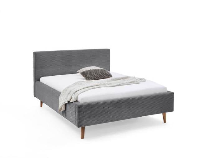 Polsterbett LINUS POSO 140 x 200 cm grau von porta