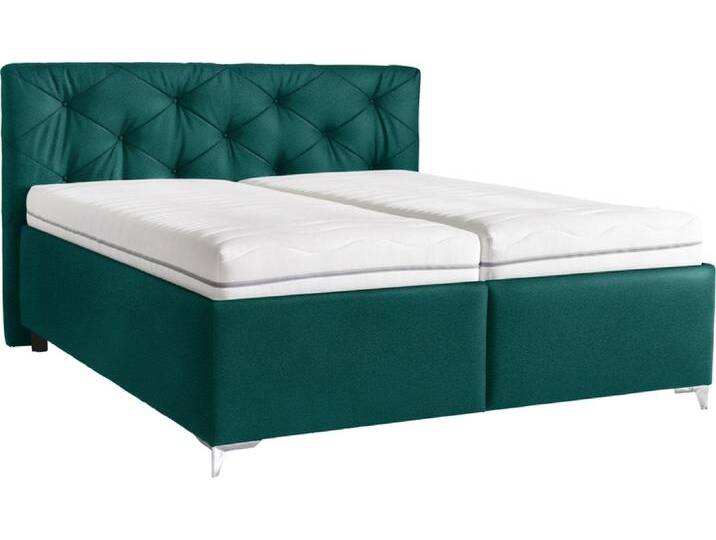 Polsterbett PALLAS 180 x 200 cm grünblau von porta