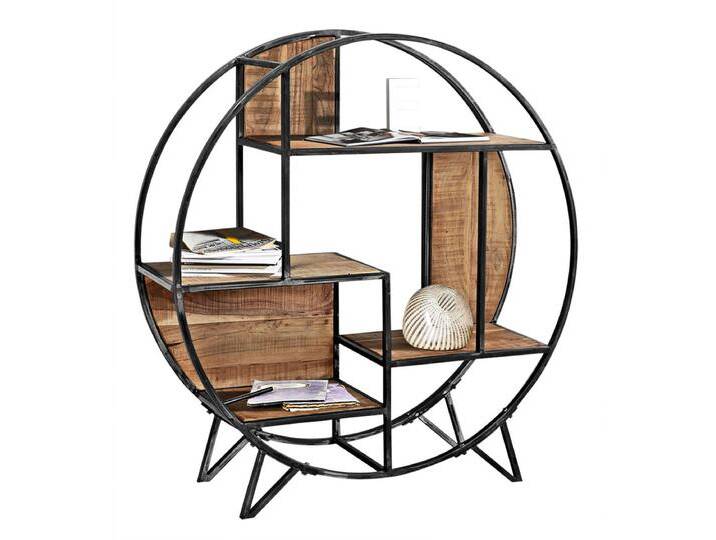 Regal JOHNSON 100 x 105 cm Akazienholz/schwarz von porta