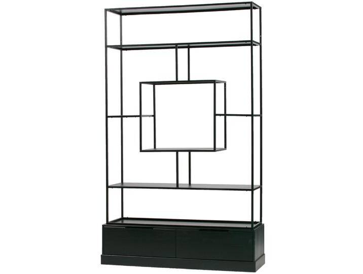 Regalschrank FONS 126 x 204 cm schwarz Regalschrank FONS 126 x 204 cm schwarz von porta