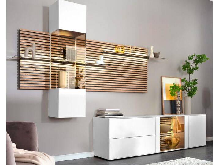 SCHÖNER WOHNEN-Kollektion Wohnwand YONNA mit Glasboden von porta