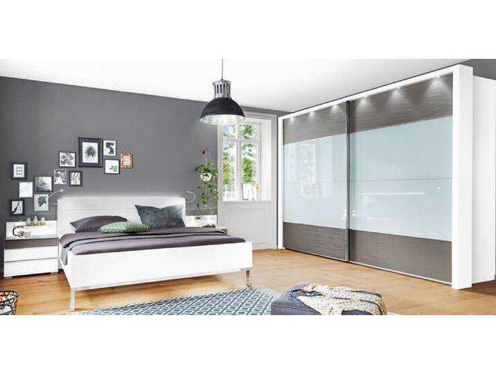 Schlafzimmer CASSANO PLUS 4-teilig Weiß/ Kieselgrau Schlafzimmer CASSANO PLUS 4-teilig Weiß/ Kieselgrau von porta