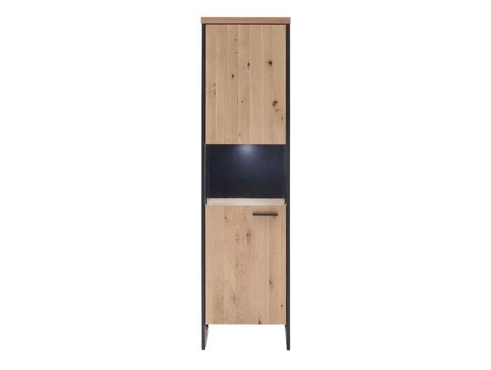 Schrankvitrine LANTANA 50 cm Balkeneiche Bianco /anthrazit Schrankvitrine LANTANA 50 cm Balkeneiche Bianco /anthrazit von porta