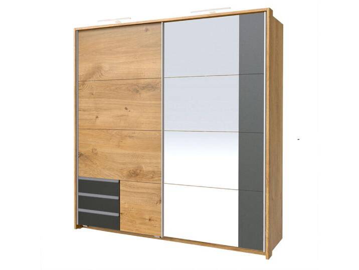 Schwebetürenschrank EMDEN 180 x 198 cm braun/ grau Schwebetürenschrank EMDEN 180 x 198 cm braun/ grau von porta