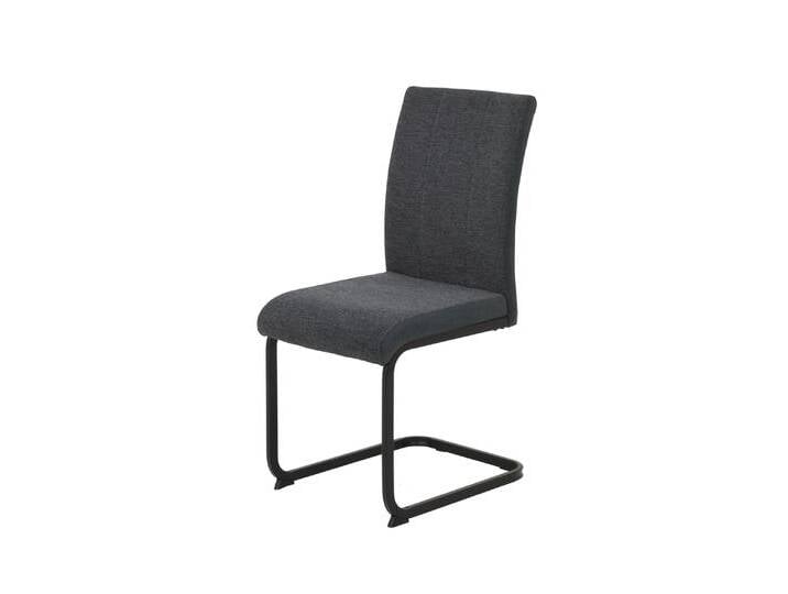 Schwingstuhl LINN 2er Set Webstoff anthrazit von porta