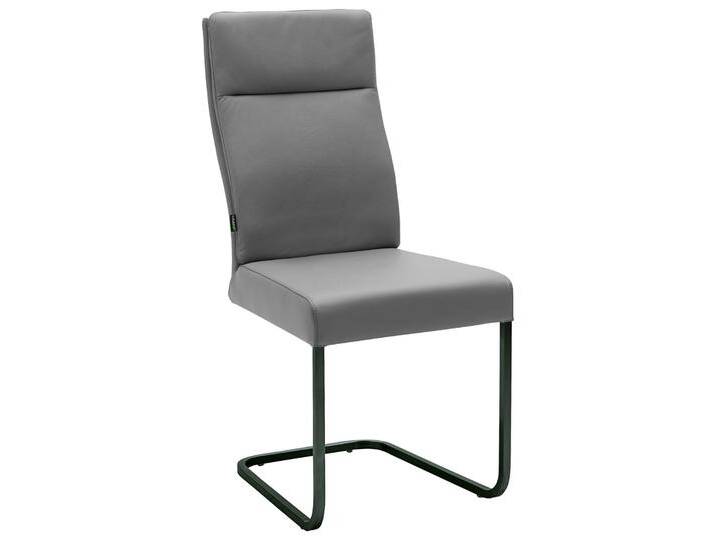 Schwingstuhl LONDON III 2er Set Leder grau von porta