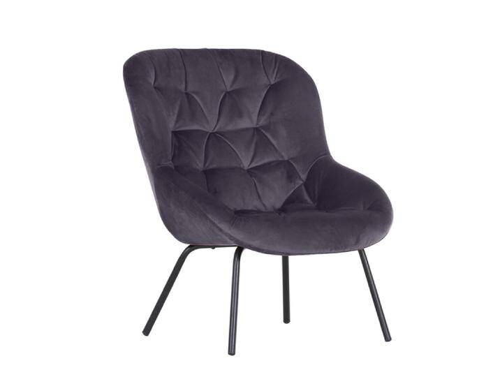 Sessel FIONA 66 x 77 x 86 cm anthrazit/schwarz von porta