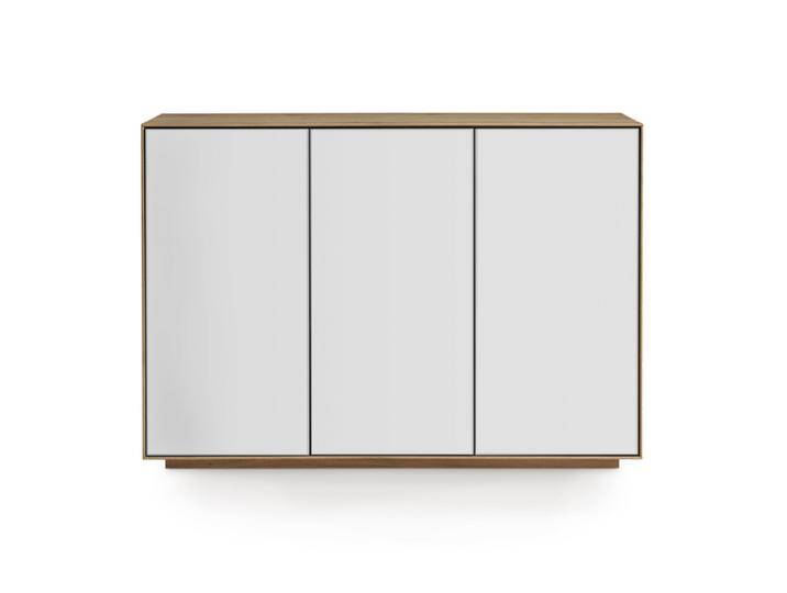 Sideboard 119 x 84 cm Astige Eiche massiv/Türen Glas weiß... Sideboard 119 x 84 cm Astige Eiche massiv/Türen Glas weiß... von porta