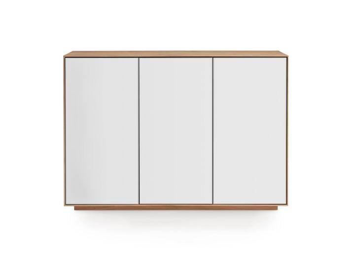 Sideboard 119 x 84 cm Astige Eiche massiv/Türen Glas weiß... Sideboard 119 x 84 cm Astige Eiche massiv/Türen Glas weiß... von porta