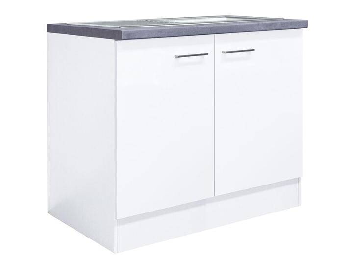 Spülenunterschrank MEGGIE 100 x 85 x 57 cm weiß Spülenunterschrank MEGGIE 100 x 85 x 57 cm weiß von porta
