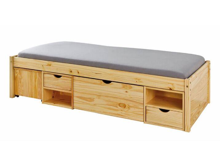 Stauraum-/Funktionsbett EMILIAN 90 x 200 cm braun von porta