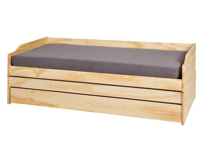 Stauraum-/Funktionsbett JANNES 90 x 200 cm braun von porta