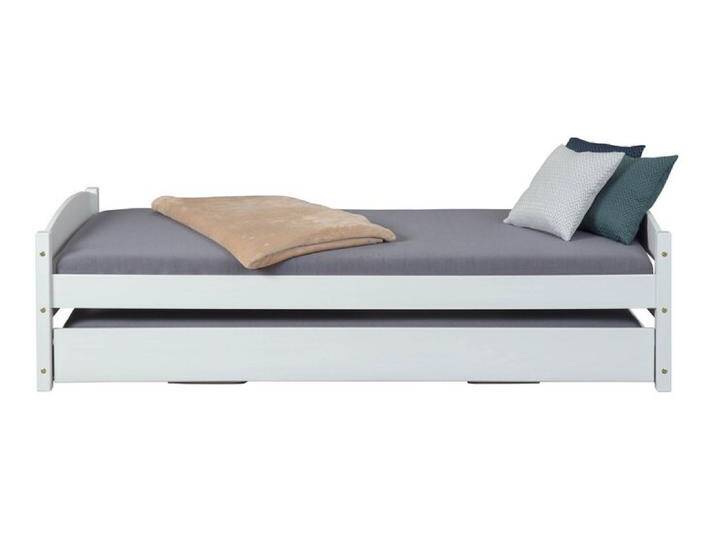 Stauraum-/Funktionsbett SÖREN 90 x 200 cm weiß von porta