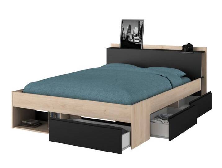 Stauraumbett MOST 7 140 x 200 cm braun/ schwarz Stauraumbett MOST 7 140 x 200 cm braun/ schwarz von porta