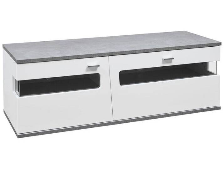TV-Element MARIE 138 x 47 x 50 cm Holznachbildung weiß Hochglanz TV-Element MARIE 138 x 47 x 50 cm Holznachbildung weiß Hochglanz von porta