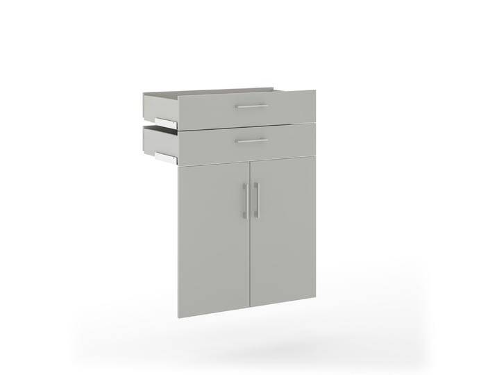 Türen-Schubkasten-Set VARY 77 x 104 cm grau von porta