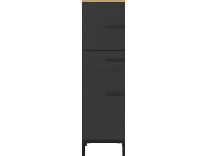 Unterschrank YONKERS 34 x 123 cm Graphit/ Navarra Eiche von porta