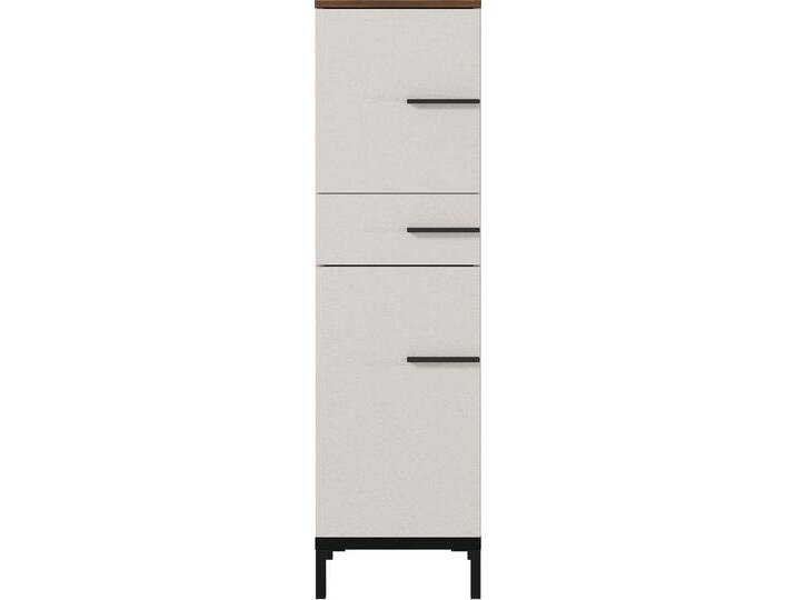 Unterschrank YONKERS 34 x 123 cm Kaschmir/ Nussbaum von porta