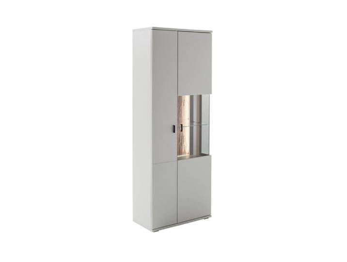 Vitrine 2-türig LISSABON modern white 75 x 199 cm von porta