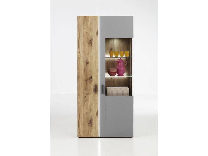 Vitrine BAVENO 91x200 cm Braun/Grau Vitrine BAVENO 91x200 cm Braun/Grau von porta