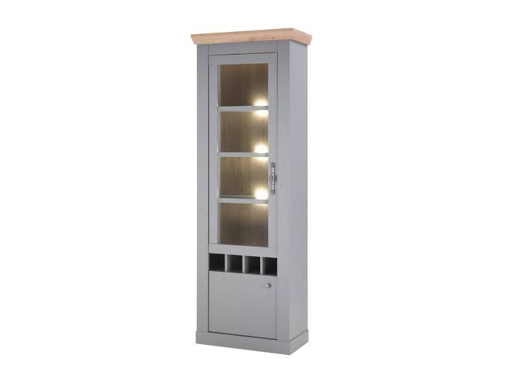 Vitrine CHAMBORD 71 x 201 cm hellgrau/braun Vitrine CHAMBORD 71 x 201 cm hellgrau/braun von porta