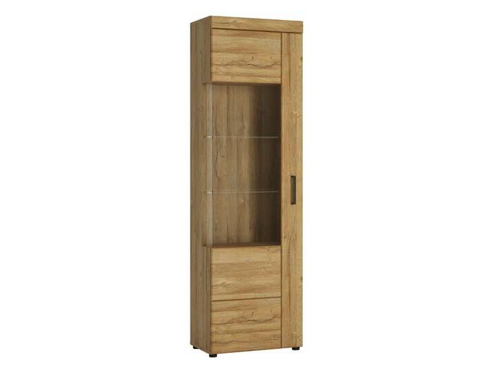 Vitrine CORTINA I 58 x 195 cm Eiche braun Vitrine CORTINA I 58 x 195 cm Eiche braun von porta