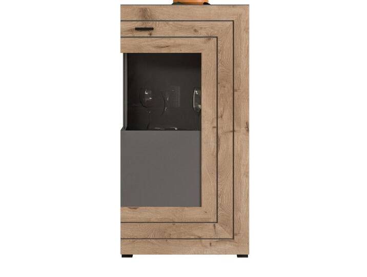 Vitrine FRENO II Oak/ grau von porta