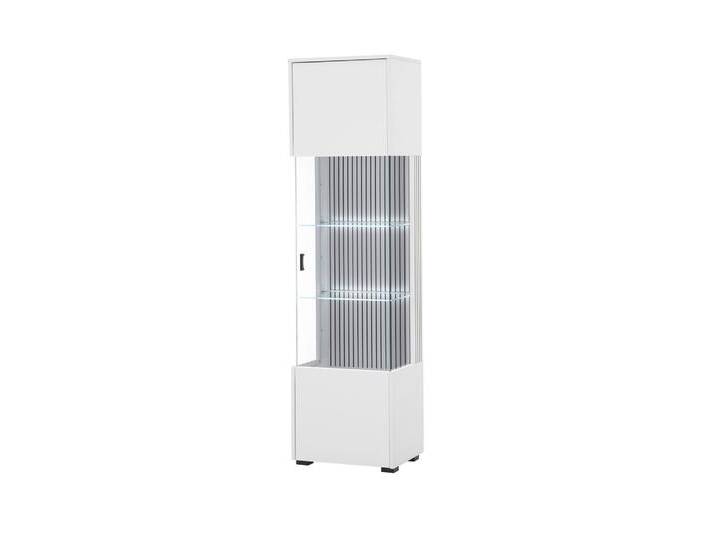 Vitrine HUDSON 48 x 180 cm weiß/weiß-schwarz Vitrine HUDSON 48 x 180 cm weiß/weiß-schwarz von porta