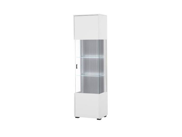 Vitrine HUDSON 48 x 180 cm weiß/weiß-schwarz von porta