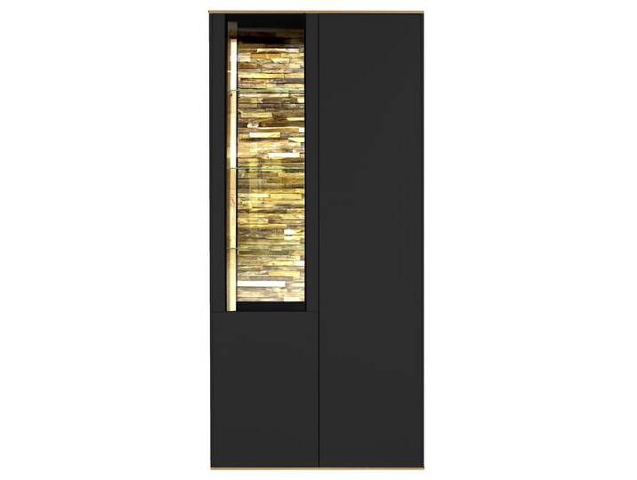 Vitrinenschrank COMO 81 x 180 cm Anthrazit matt... von porta