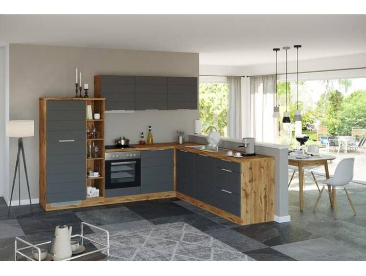 Winkelzeile Kopenhagen Front MDF Matt-Grau ca. 240/270 x 200 x... Winkelzeile Kopenhagen Front MDF Matt-Grau ca. 240/270 x 200 x... von porta