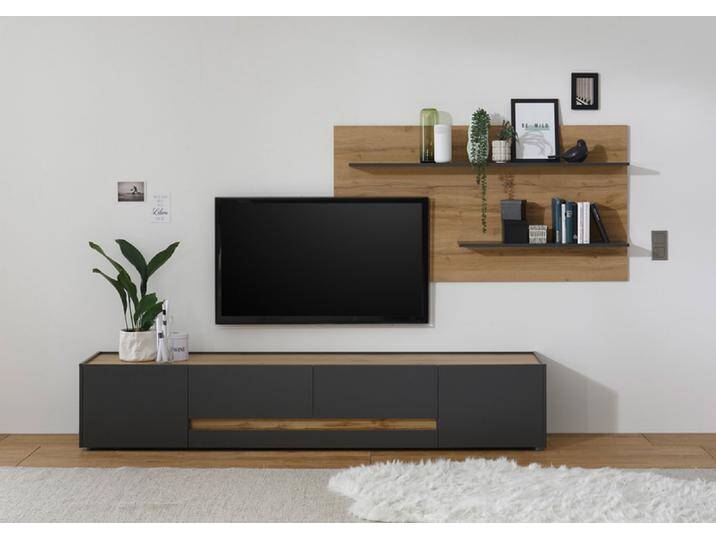 Wohnkombi 15 CITY 2-teilig 300 x 180 cm Anthrazit/Wotan Eiche... von porta