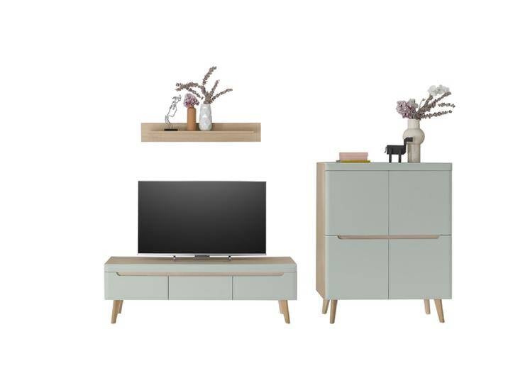 Wohnkombination 17 SVANTE TORGE 4-teilig Pistazienfarbig/Braun... von porta