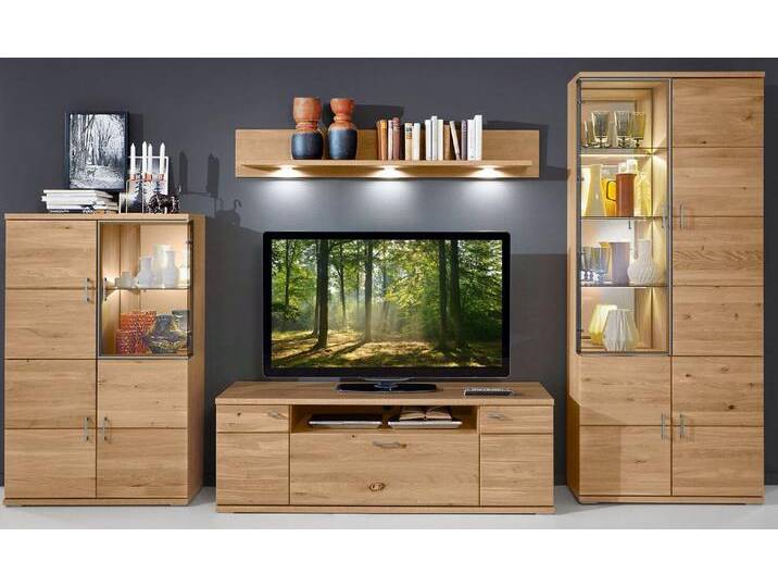 Wohnwand BRILON II 4-teilig Alteiche teilmassiv von porta