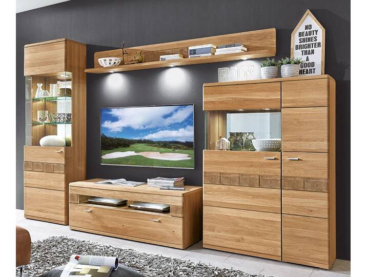 Wohnwand MIRO 311 x 205 x 50 cm in Braun von porta