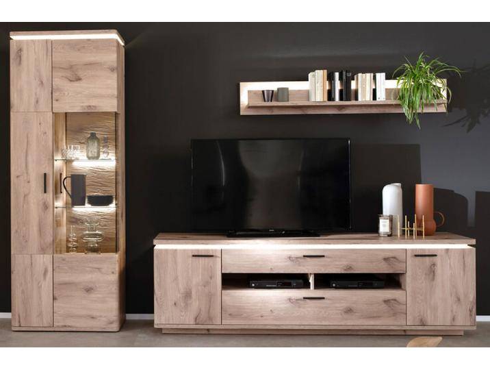 Wohnwand MODENA 3-teilig braun von porta