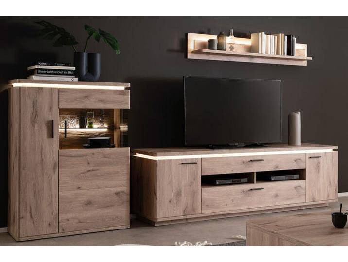 Wohnwand MODENA I 3-teilig braun von porta